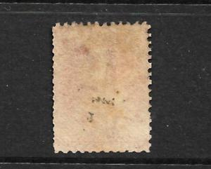 NEW ZEALAND 1864-67 1d CARMINE VERMILLION FFQ  MLH P12 1/2 CP A1M1 SG 110 CHALON