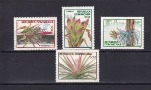 SA07b Dominican Republic 1988 Plants mint stamps