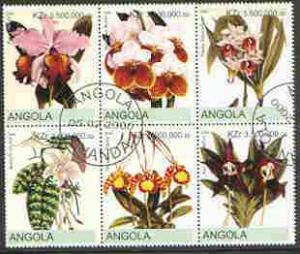 ANGOLA SHEET USED ORCHIDS