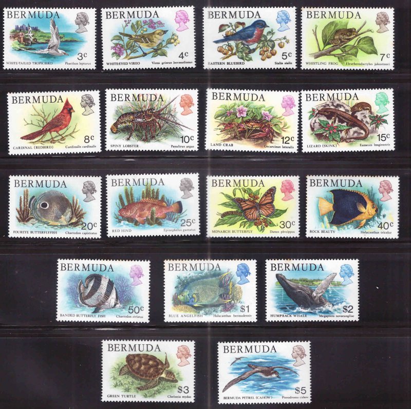 Bermuda Scott 363-379 MNH** set CV$29.15