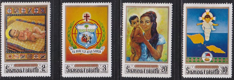 Samoa 333-336 Christmas 1970
