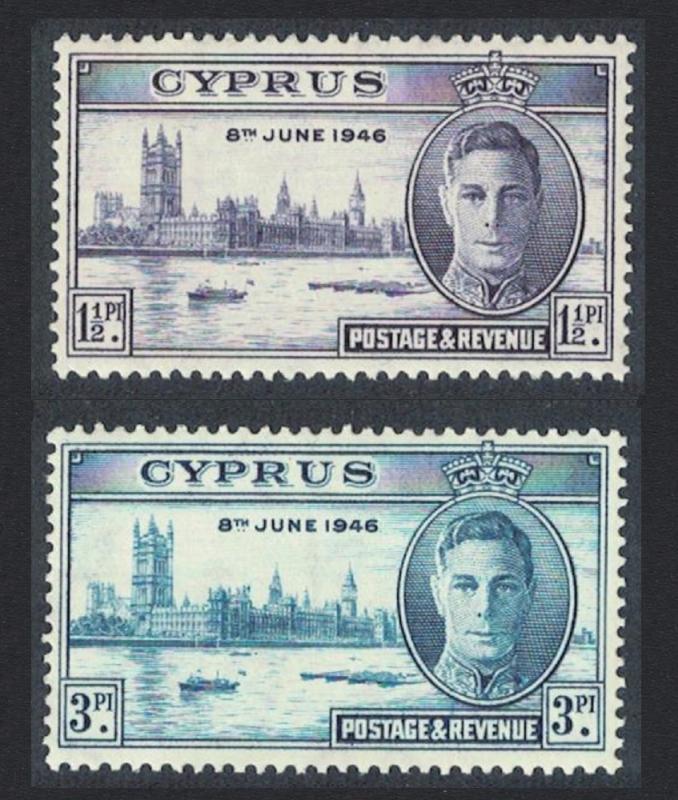 Cyprus World War II Victory 2v SG#164-165