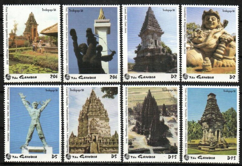 Gambia Stamp 1429-1436  - Temples and Monuments