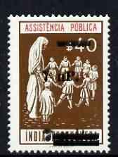Portuguese India 1961 40c Charity Tax stamp (Children wit...