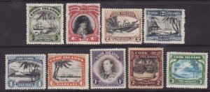 Cook Is.-Sc#116-24- id10-unused hinged set-Capt. Cook-Ships-1944-6-please note #