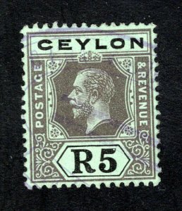 Ceylon #212, F/ VF, Used,  CV $47.50 ....  1290180