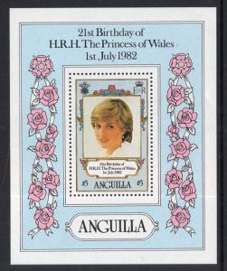 Anguilla 491 Princess Diana Souvenir Sheet MNH VF