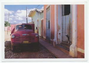 Postal stationery Cuba 2002 Truck - Dog