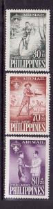Philippines-Sc#CB1-3-unused NH set-Boy Scouts-1959-