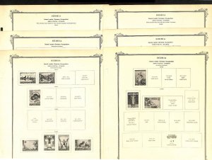 Serbia German Occupation Stamp Collection, 13 Scott Specialty Pages, 1941-43