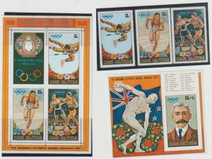 Cook Islands Scott #327-329a,B29 [SG 401-MS405]1972  Olympic Games  Munich