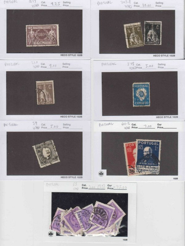 PORTUGAL 7 SALES CARDS $120 SCV COLLECTION LOT READY TO SELL