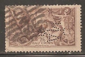 Great Britain  SC  179  Used. Perfin C/AN/S