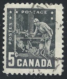 Canada #373 5c Miner