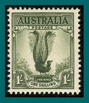 Australia 1956 Lyrebird, MLH 300,SG230d