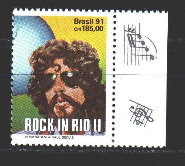 Brazil. 1991. 2397 from the series. Rock in rio, music. MNH.