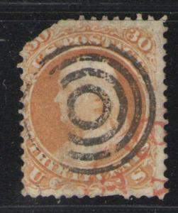 US 1861 Sc# 71 Used Avg with target cxl