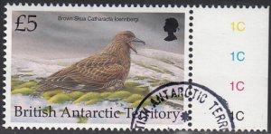 British Antarctic Territory 1998 used Sc #274 5pd Brown skua Birds