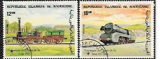 Mauritania 1985 Set of 5:   Locomotives, Bach, Handel, Statue of Liberty
