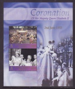 British Antarctic Territory-Sc#325- id7-unused NH sheet-QEII-50th Coronation-200