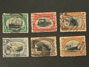 US Stamps-SC# 294 - 299 - Used  - SCV = $119.00