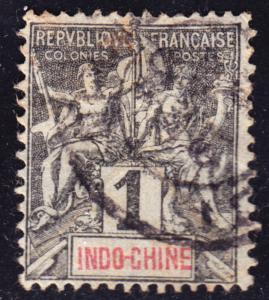 Indo-China Scott 3  F+  used.