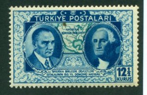 Turkey 1939 #822 MH SCV(2018) = $3.50