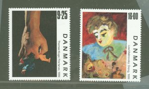 Denmark #1160-1161  Single (Complete Set) (Art)
