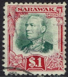 SARAWAK 1932 RAJA $1 USED