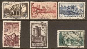 FRANCE  342-47 USED 1938 VIEWS CV $22.65
