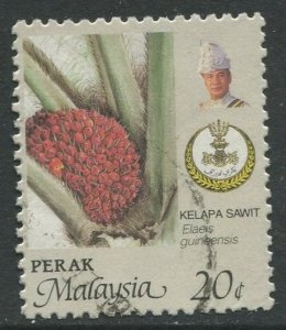 STAMP STATION PERTH Perak #165 Sultan Idris Shah Flowers Used 1986