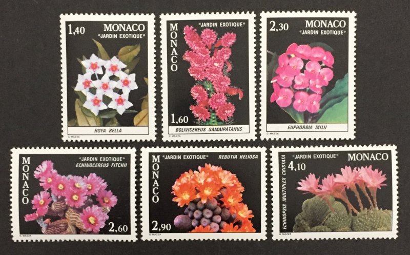 Monaco 1981-2 #1316-21(6) No #1317a, Coral, MNH.