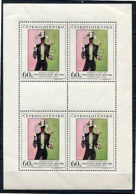 Czechoslovakia 1967 Five  Sheets  Sc 1507-1 Mi 1748-2 Kleinbogen  MNH Art Pai...