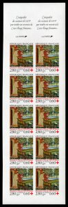 France, 1950-Present #B662 (YT 2915) Cat€400, 1994 Red Cross, imperf. bookl...