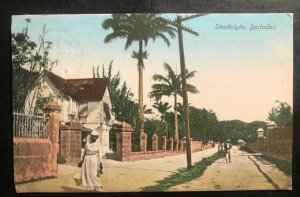 1909 Barbados Picture Postcard Cover To Melbourne Australia Strathclyde View