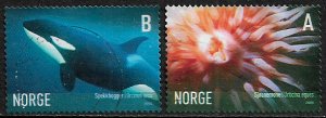 Norway #1440-1 Used Set  - Marine Life