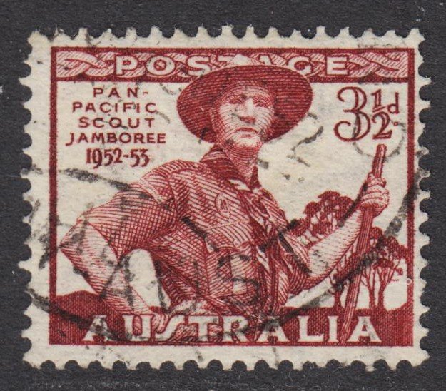 Australia Scott 249 F to VF used.