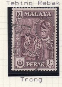 Malaya Perak 1957-65 Early Issue Fair Postmark on Used 10c. 176529