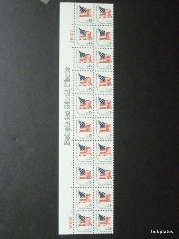 BOBPLATES #1597 McHenry Flag Plate Block of 20 F-VF NH <>See Details for #'s