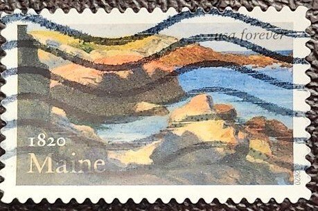 US Scott # 5456; used forever (55c) Maine from 2020; XF centering, off paper