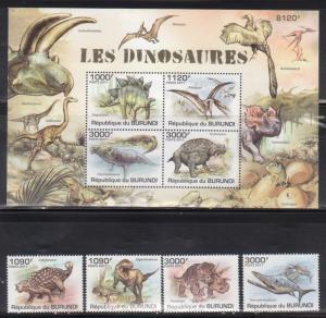 Burundi 912-16 Dinosaurs Mint NH