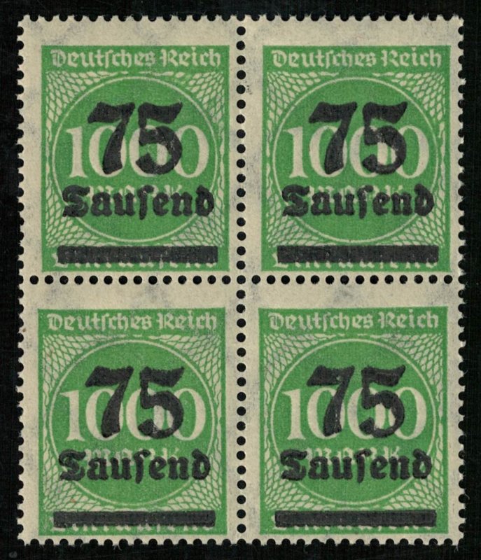 1923, Overprinted Stamps, 75/1000 Marke, Deutsches Reich, Germany (3536-T)