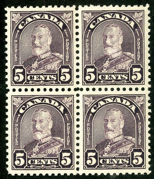 Canada Stamps # 169 MNH Superb Block of 4 Scott Value $56.00