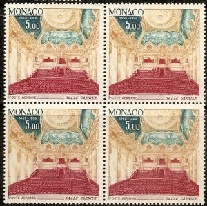 Monaco C68 MNH 1966 Monte Carlo Founding Anniv.Block