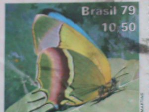 BRAZIL STAMP-1979 SC# 1621 BEAUTIFUL BUTTERFLY-WITH CANCEL USED BLOCK OF 4 VF