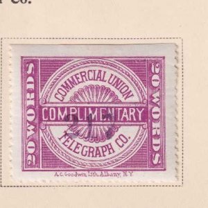 UNITED STATES 8T3 CALIFORNIA STATE TELEGRAPH CO MINT HINGED OG* NO FAULTS VF