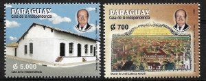 PARAGUAY 2004 INDEPENDENCE HOUSE CASA DE LA INDEPENDENCIA HISTORY MINT NH