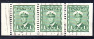 Canada 249c   U, complete pane/3   cv$5.00