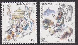 San Marino # 1019-1020, Europa, NH, 1/2 Cat.