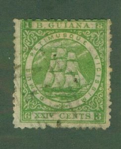 BRITISH GUIANA 65 USED CV $16.00 BIN $5.50